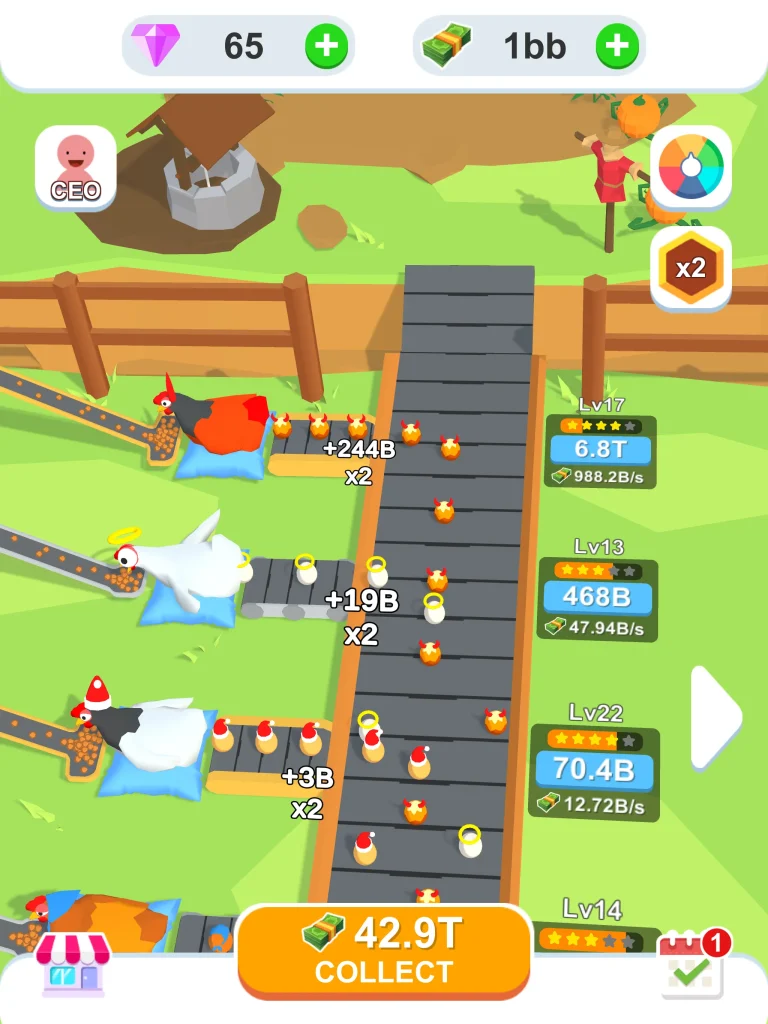 Idle Egg Factory Mod Apk (Unlimited Money and gems)